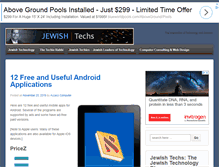 Tablet Screenshot of jewishtechs.com